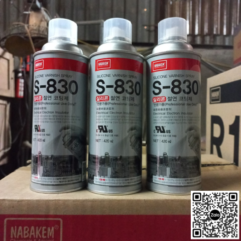 Chất phủ Nabakem S-830 Silicone Varnish Spray 420ml